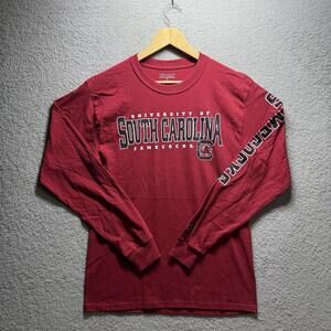 Champion South Carolina Gamecocks Long Sleeve Shirt Men’s Medium Red NCAA Tee